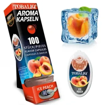 Tobaliq "Ice Peach" Aromakapsel mit 100 Kugeln-1 Dose